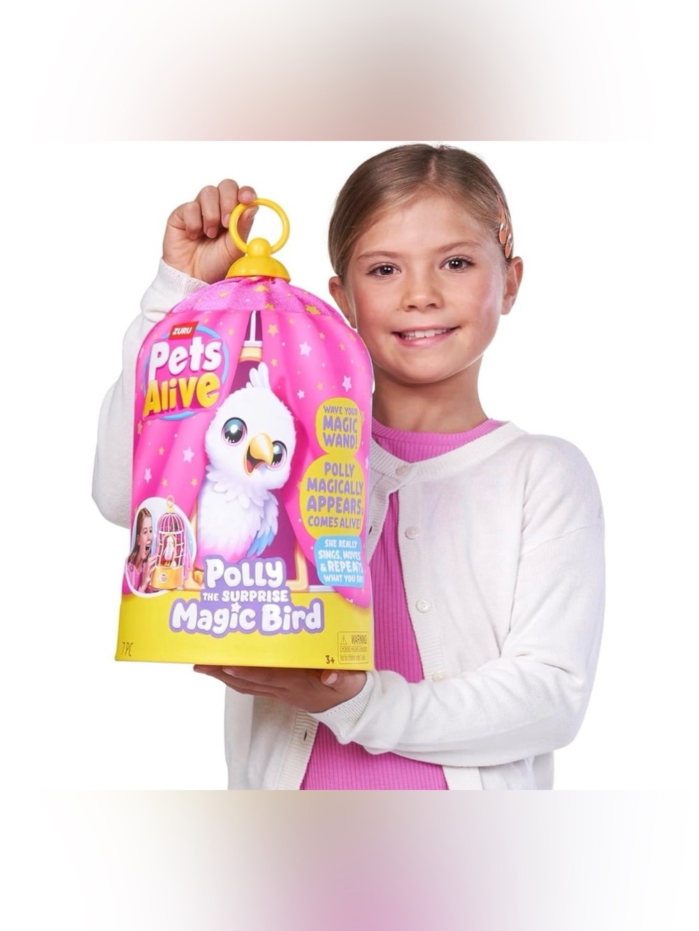 Pets Alive Polly the Surprise Magic Bird - Pink Interactive Toy